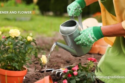gardener and flower